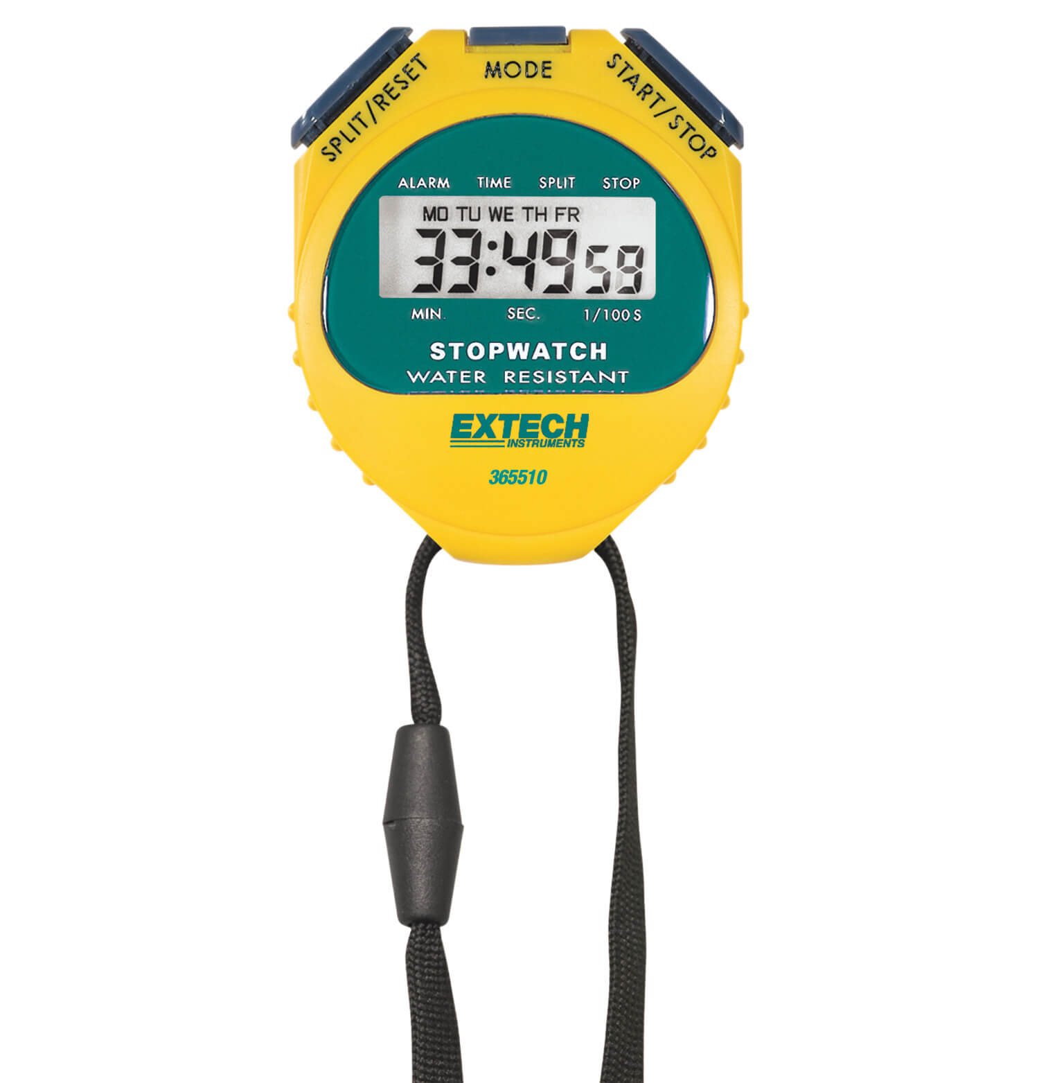 Extech 365510 Digital LCD Stopwatch Clock with Calendar and Alarm Teledyne FLIR
